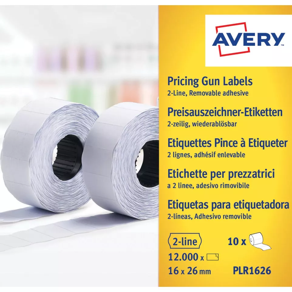 Avery PLR1626 Removable White Price...