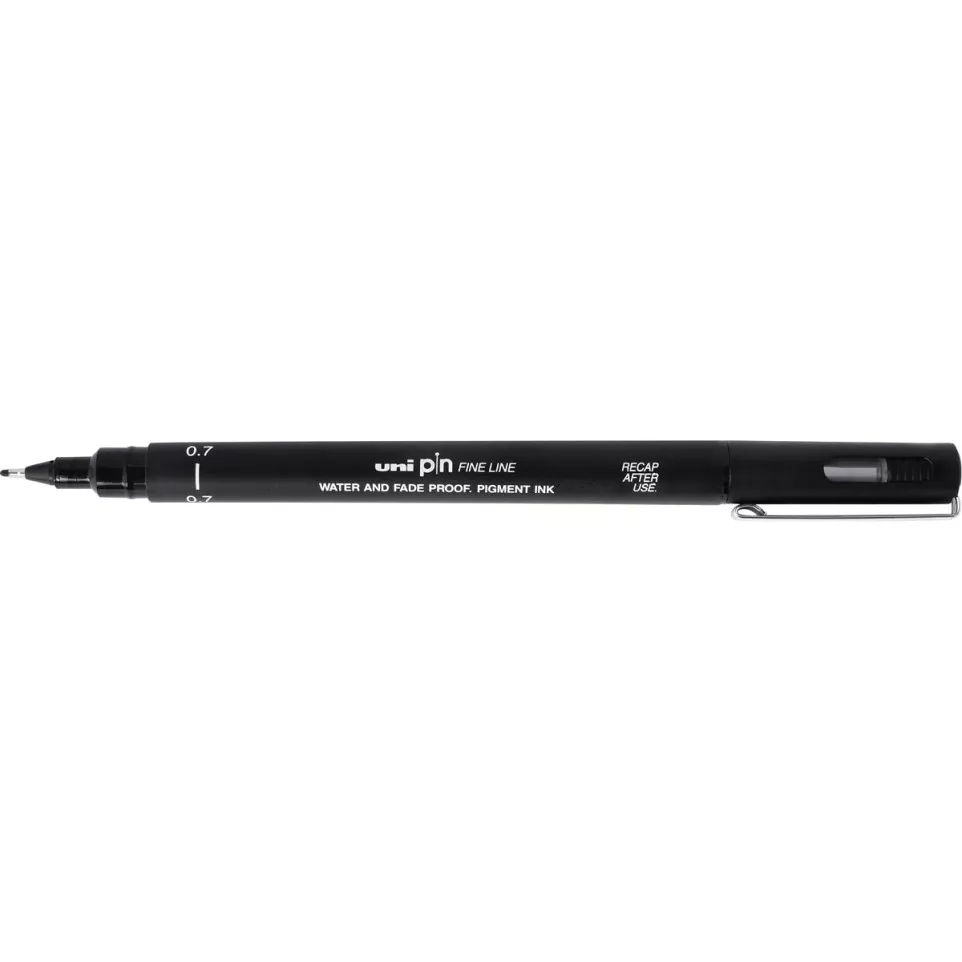 Uni Pin Fineliner, 0.7 mm Round Tip,...
