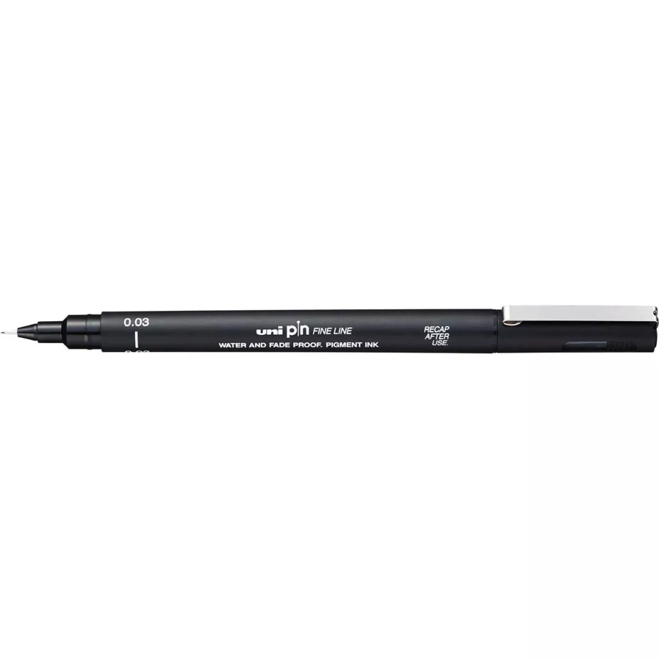 Uni Pin Fineliner Pen, Round Tip,...