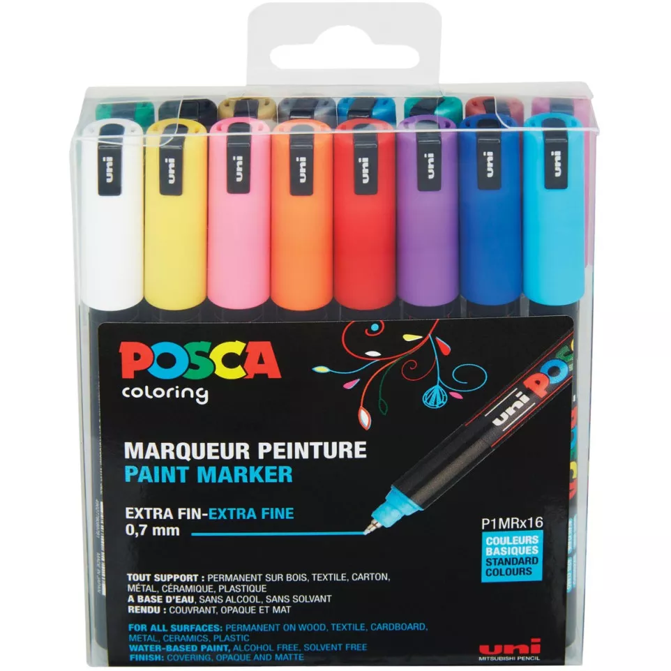 Uni POSCA marqueur peinture PC1-MR,...