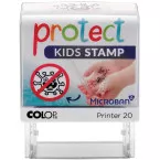 Colop stempel Protect Kids stamp, stempel die kinderen helpt hun handen goed te wassen