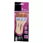 Varnish Flat Brush Set, 3 Pieces