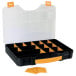 Perel Tool Box with 18 Compartments Black/Yellow