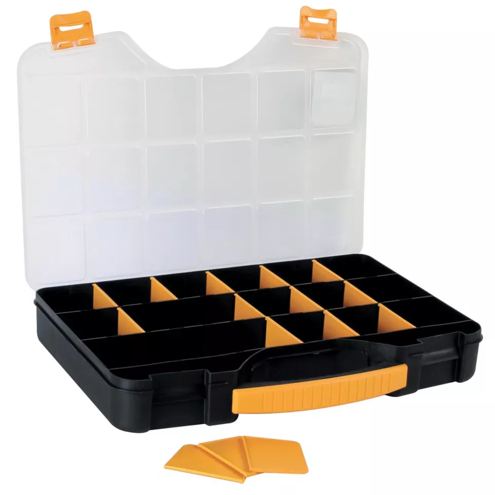 Perel Tool Box with 18 Compartments...