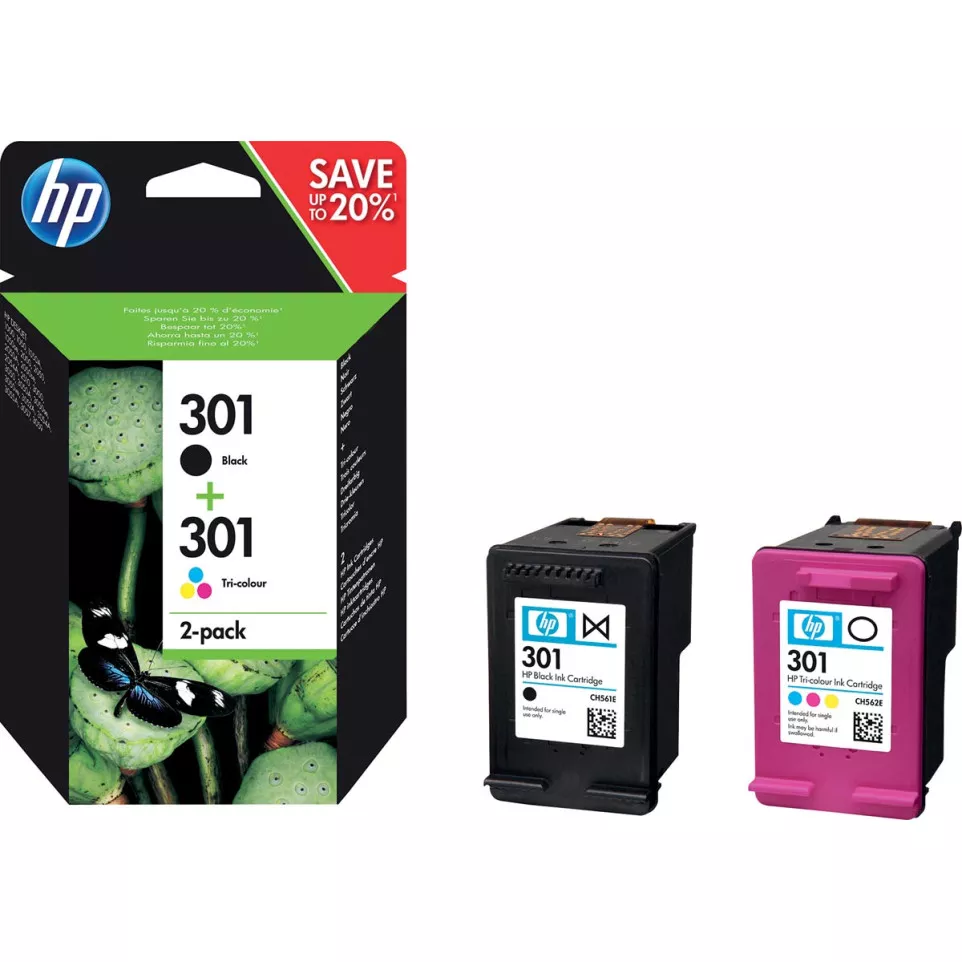 HP inktcartridge 301, 165-190...