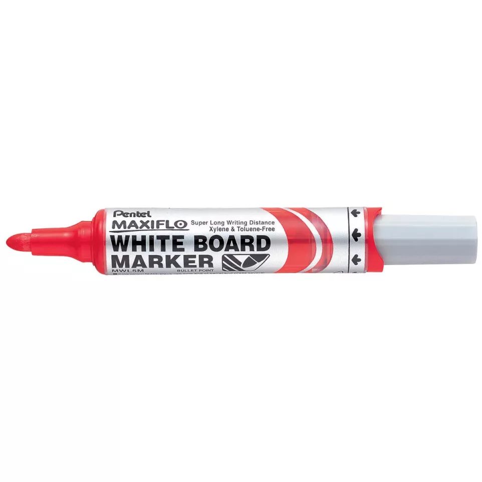 Pentel whiteboardmarker Maxiflo rood