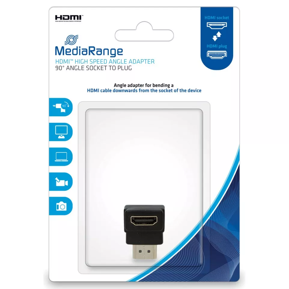HDMI High Speed Hoek-adapter, 90...