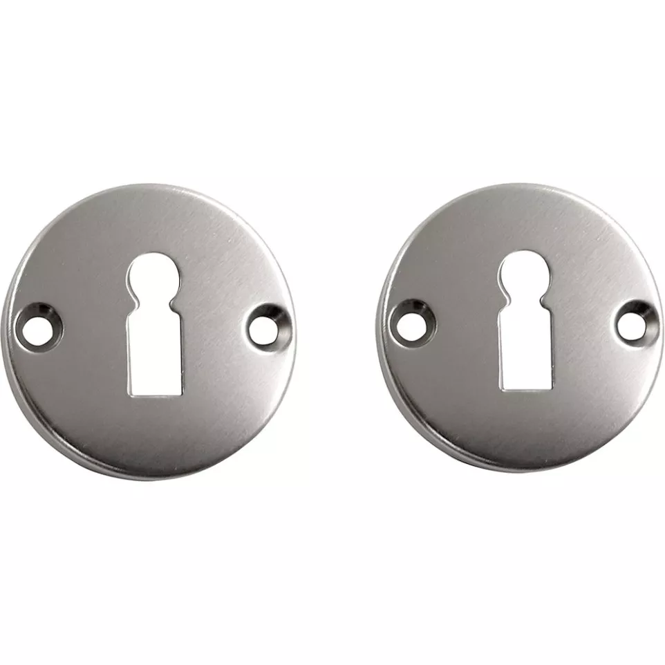 Entrée ronde clé BB aluminium Blanc...