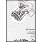Aurora papier millimétré, ft A3, bloc de 50 feuilles