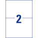 Avery Witte gerecycleerde universele etiketten Ft 210 x 148 mm (b x h), 200 stuks, 2 per blad