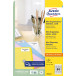 Avery mini-etiketten ft 46 x 11,1 mm (b x h), 2.100 stuks, 84 per blad, doos van 25 blad