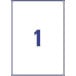 Avery L7567-25 étiquettes d'expédition ft 210 x 297 mm (b x h), 25 étiquettes, transparent