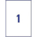 Avery L7567-25 verzendetiketten ft 210 x 297 mm (b x h), 25 etiketten, transparant
