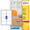 Avery Crystal Clear Shipping Labels L7565-25, 99.1 x 67.7 mm, Pack of 200 Transparent Labels