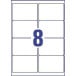 Avery Crystal Clear Shipping Labels L7565-25, 99.1 x 67.7 mm, Pack of 200 Transparent Labels