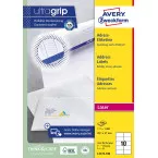 Avery L7173, Verzendetiketten, Laser, Ultragrip, wit, 100 vellen, 10 per vel, 99,1 x 57 mm