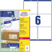 Avery L7166 Laser Shipping Labels Ultragrip White 99.1 x 93.1 mm 6 per sheet 100 sheets