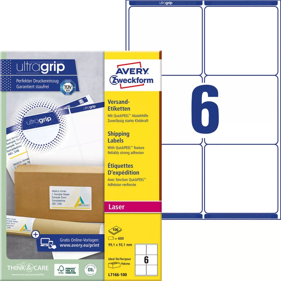 Avery L7166 Laser Shipping Labels...