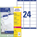 Avery L7159, Etiquettes adresses, Laser, Ultragrip, blanches, 100 pages, 24 per page, 63,5 x 33,9 mm