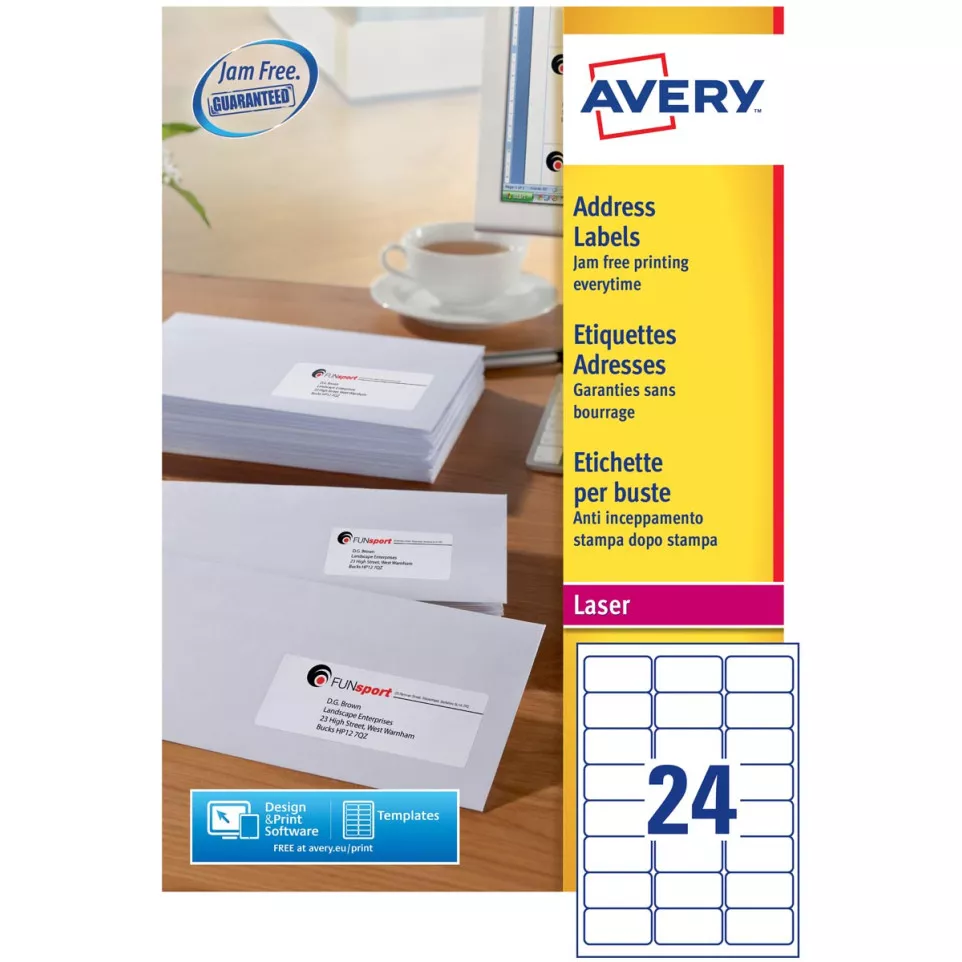 Avery L7159, Etiquettes adresses,...