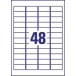 Avery L6145-20 NoPeel etiketten ft 45,7 x 25,4 mm (b x h), 800 etiketten, wit