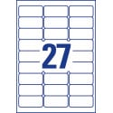 Avery Security Labels 63.5 x 29.6 mm 540 count 27 per sheet box of 20 sheets water-resistant