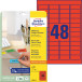 Avery Mini Red Shipping Labels