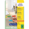 Avery Removable Mini Labels 63.5 x 33.9 mm 480 Pieces 24 per Sheet Green