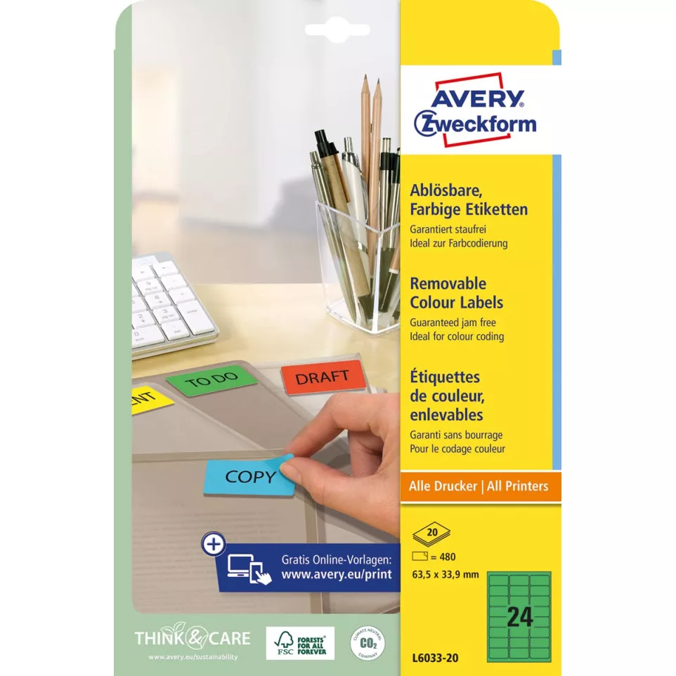 Avery Removable Mini Labels 63.5 x...