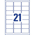 Avery Zweckform L6023REV-25 Removable Labels 63.5 x 38.1 mm Pack of 525 White