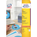 Avery Zweckform L6015-25 CD etiketten, diameter 117 mm, 50 etiketten, wit