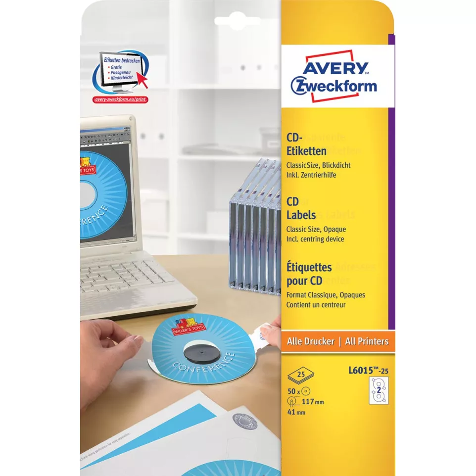 Avery Zweckform L6015-25 CD...