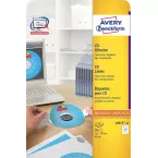 Avery Zweckform L6015-25 étiquettes pour CD, diamètre 117 mm, 50 étiquettes, blanc