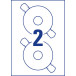 Avery Zweckform L6015 CD Labels, 117 mm Diameter, White, Pack of 50