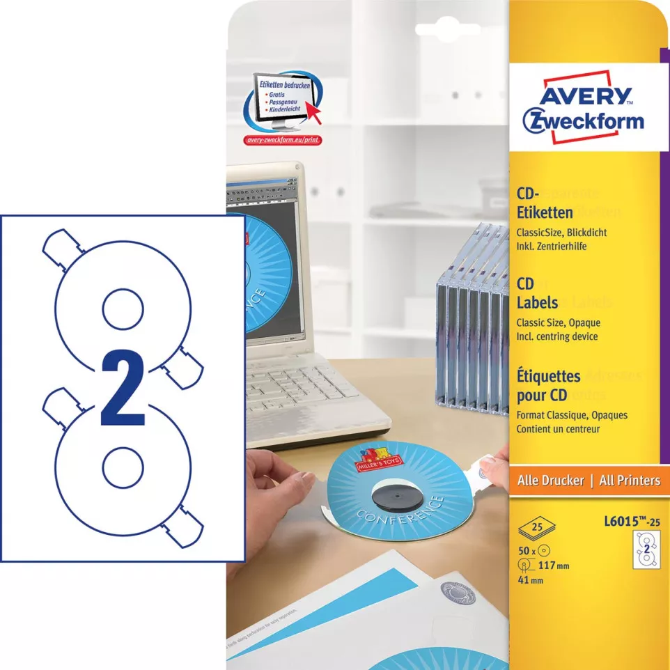 Avery Zweckform L6015-25 CD...
