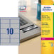 Avery étiquettes ultra résistantes argentées ft 96 x 50,8 mm (l x h), 200 pièces, 10 par feuille