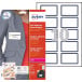Avery L4787-20 zelfklevende badge ft 80 x 50 mm, doos van 200 stuks, wit-blauw