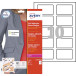 Avery L4785-20 zelfklevende badge ft 80 x 50 mm, doos van 200 stuks, wit