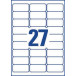 Avery Dennison Self-Adhesive Name Badges, 63.5 x 29.6 mm, Box of 540, White