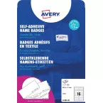 AVERY badge autocollant ft 88,9 x 31 mm, boîte de 320 pièces, blanc