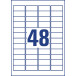 Avery afneembare weerbestendige etiketten Ft 45,7 x 21,2 mm (b x h), wit, doos van 960 etiketten