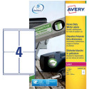 Avery L4774-20 étiquettes ultra résistantes ft 99,1 x 139 mm (b x h), 80 étiquettes, blanc