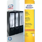 Avery Zweckform L4760-25 étiquettes pour classeurs à levier ft 19,2 x 3,8 cm (b x h), 175 étiquettes, bla