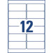 Avery Removable Multipurpose Labels 99.1 x 42.3 mm White Pack of 300