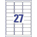 Avery L4737REV-25 afneembare etiketten ft 63,5 x 29,6 mm (b x h), 675 etiketten, wit
