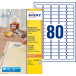 Avery L4732REV-25 étiquettes enlevables ft 35,6 x 16,9 mm (b x h), 2.000 étiquettes, blanc