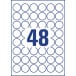Avery afneembare weerbestendige etiketten diameter 30 mm,wit, doos van 960 etiketten