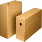 Loeff's boîte à archives City box 10+, ft 390 x 260 x 115 mm, brun/blanc, paquet de 50 pcs