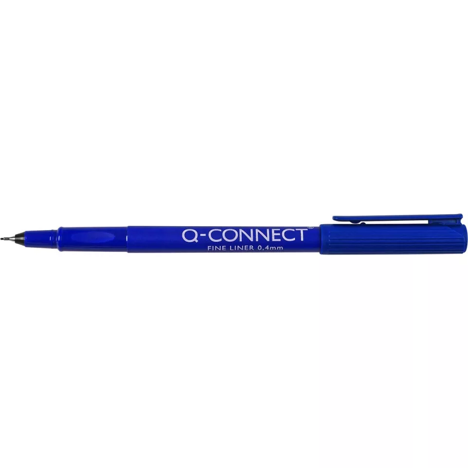 Q-CONNECT fineliner, 0,4 mm, blauw
