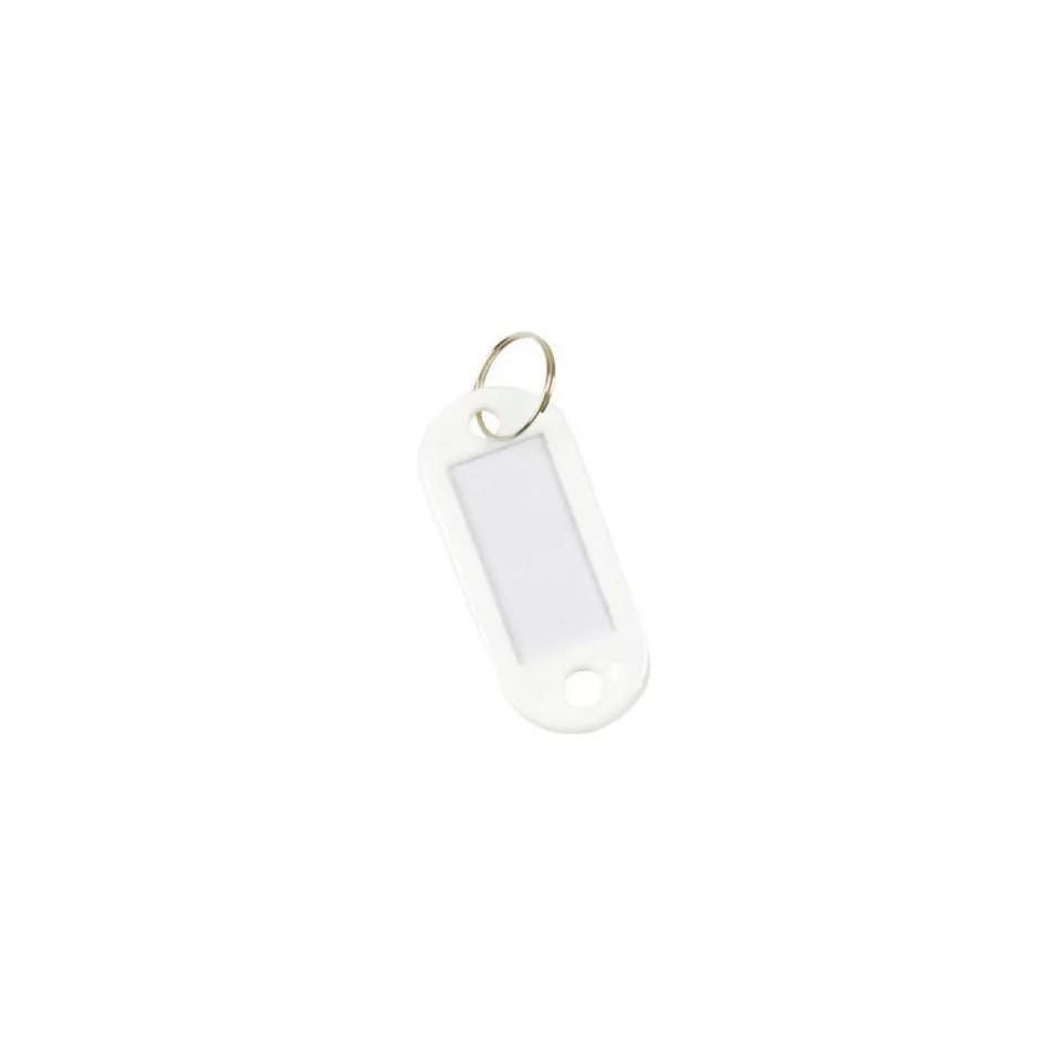 Q-CONNECT key rings, pack of 10, white